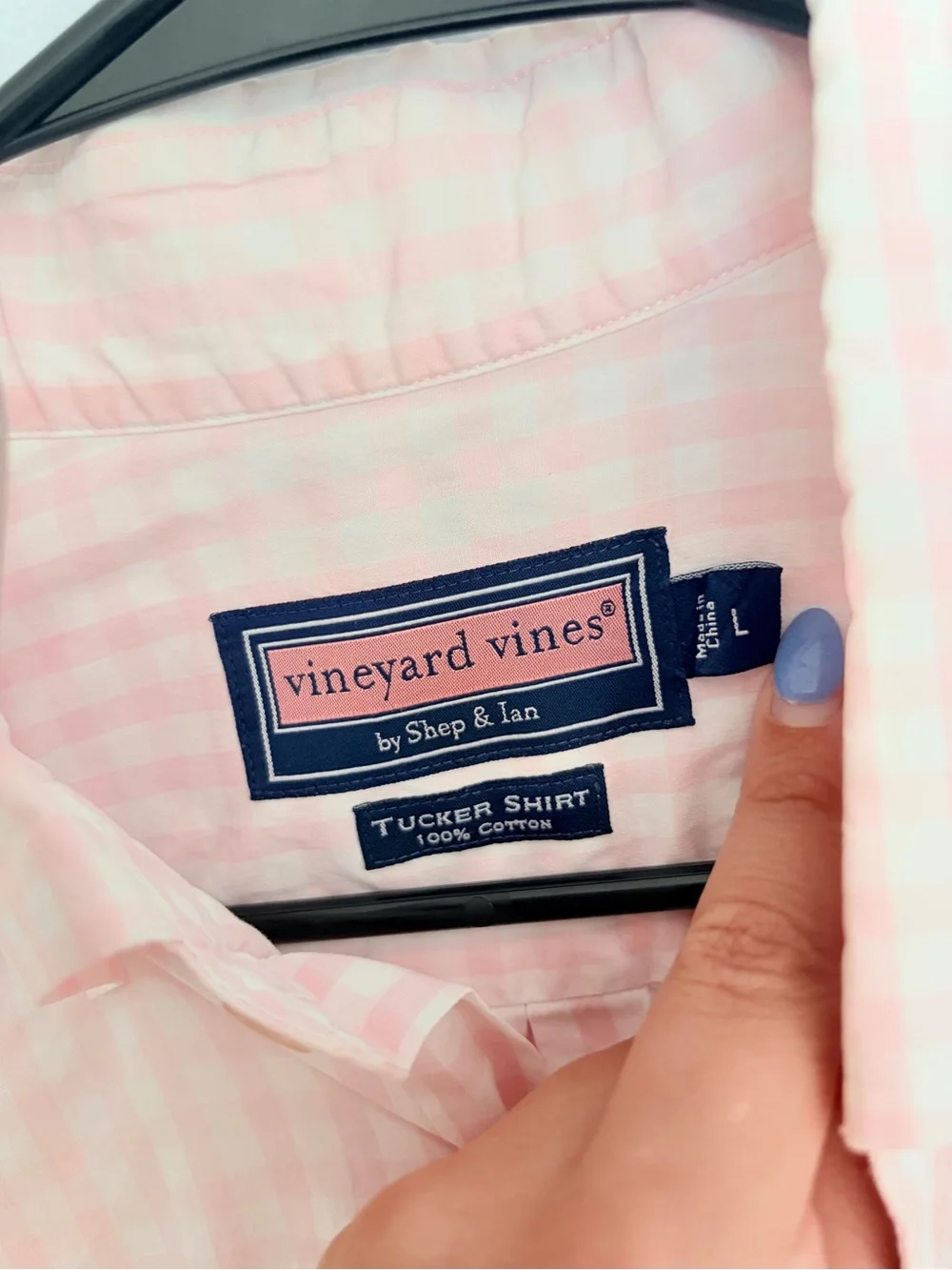 Vineyard Vines Sherpa Vest and Gingham Tucker Shirt